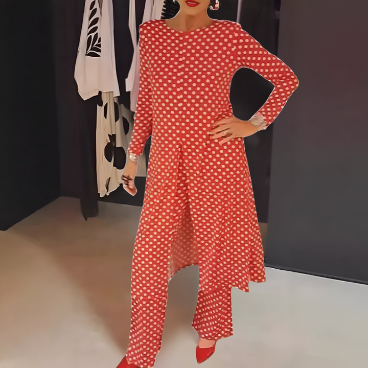 Maryse - Conjunto De Dos Piezas Con Alegres Lunares