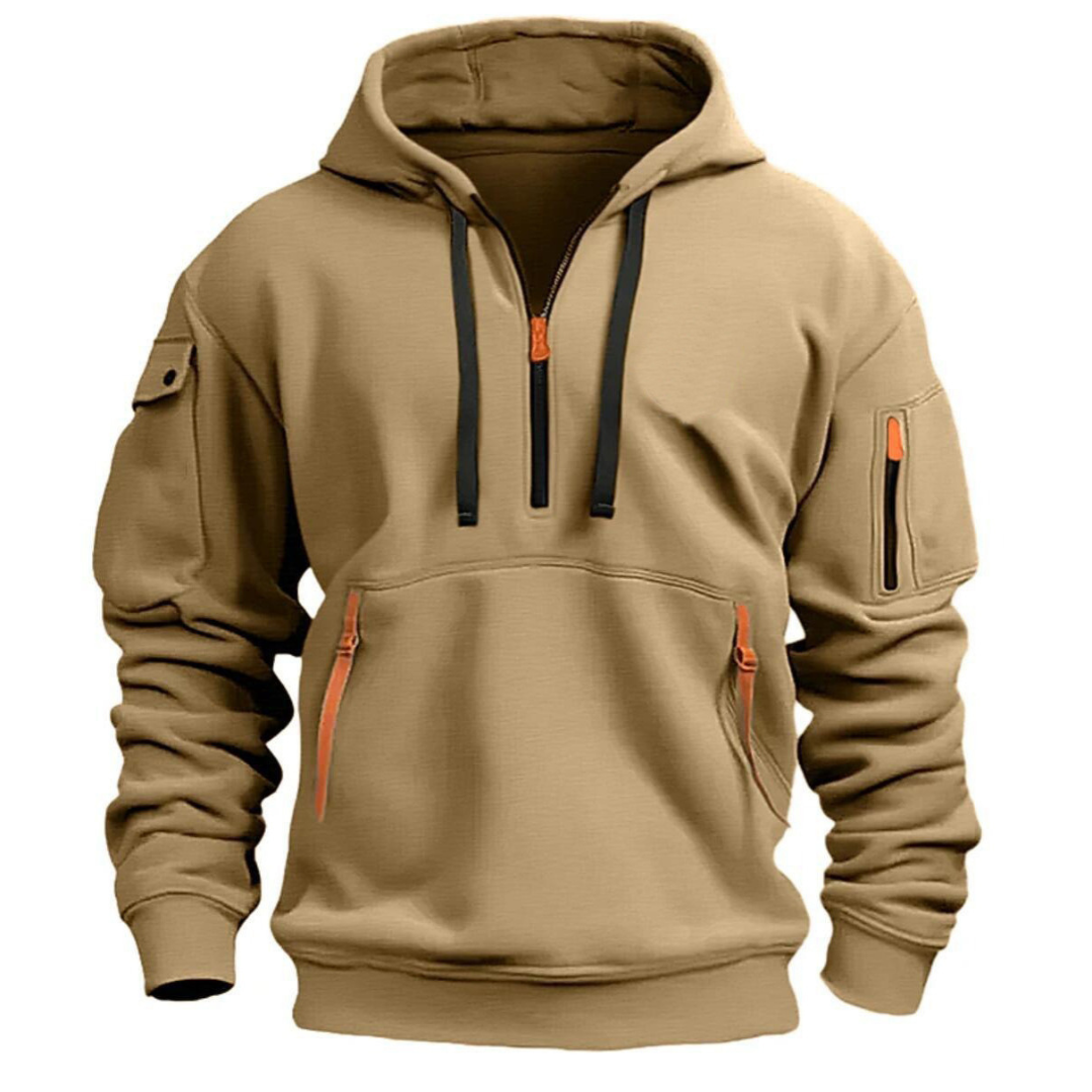 Ludomir - Sudadera Con Capucha Manga Larga Y Múltiples Bolsillos