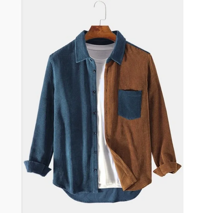Geraldus - Empalme Camisa Abotonada de Pana