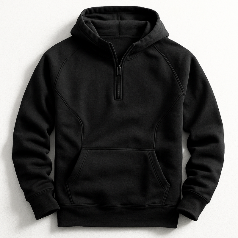 Kennet - Sudadera Con Capucha, Manga Larga Y Cremallera De UN Cuarto