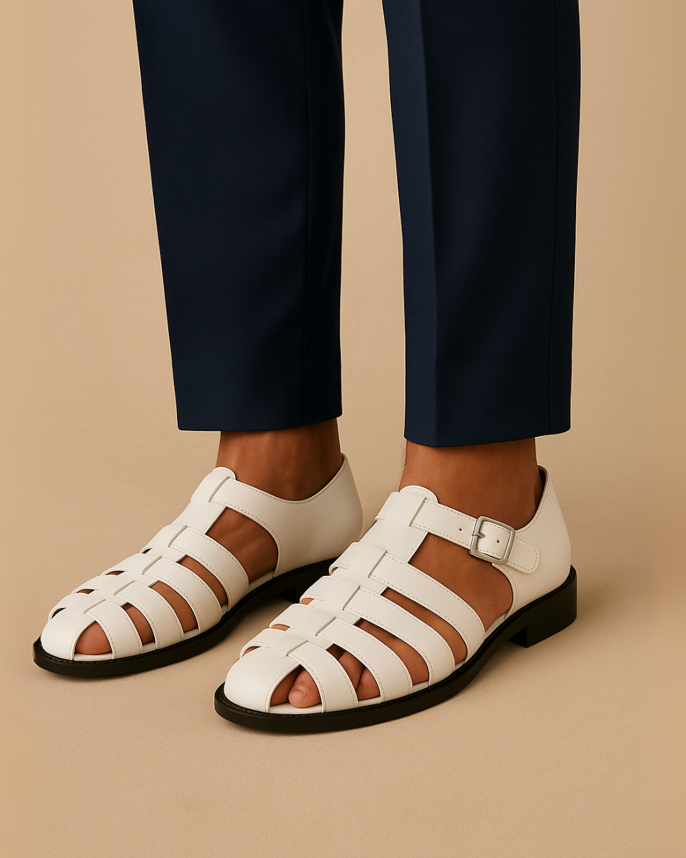 Swen - Cuero Antideslizantes Zapatos