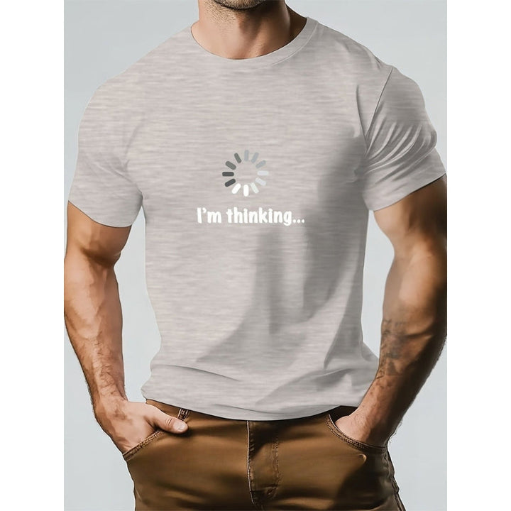 Think – Camiseta De Algodón y Estampada