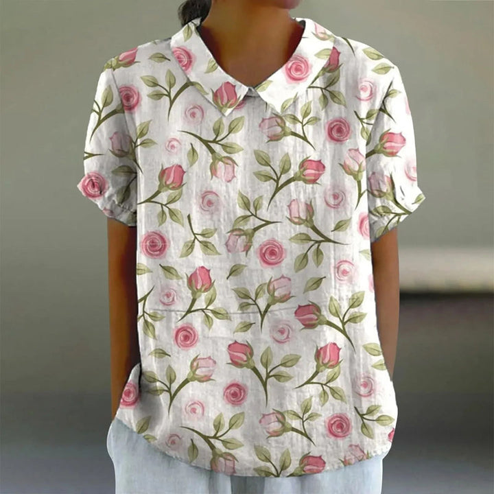 Nyelle - Blusa Informal Con Estampado De Flores