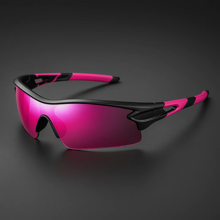 VeloShade - Gafas de Sol Deportivas de Ciclismo Envolventes con Cristales Espejados