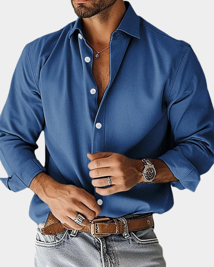 Pinchas - Camisa De Manga Larga Con Botones