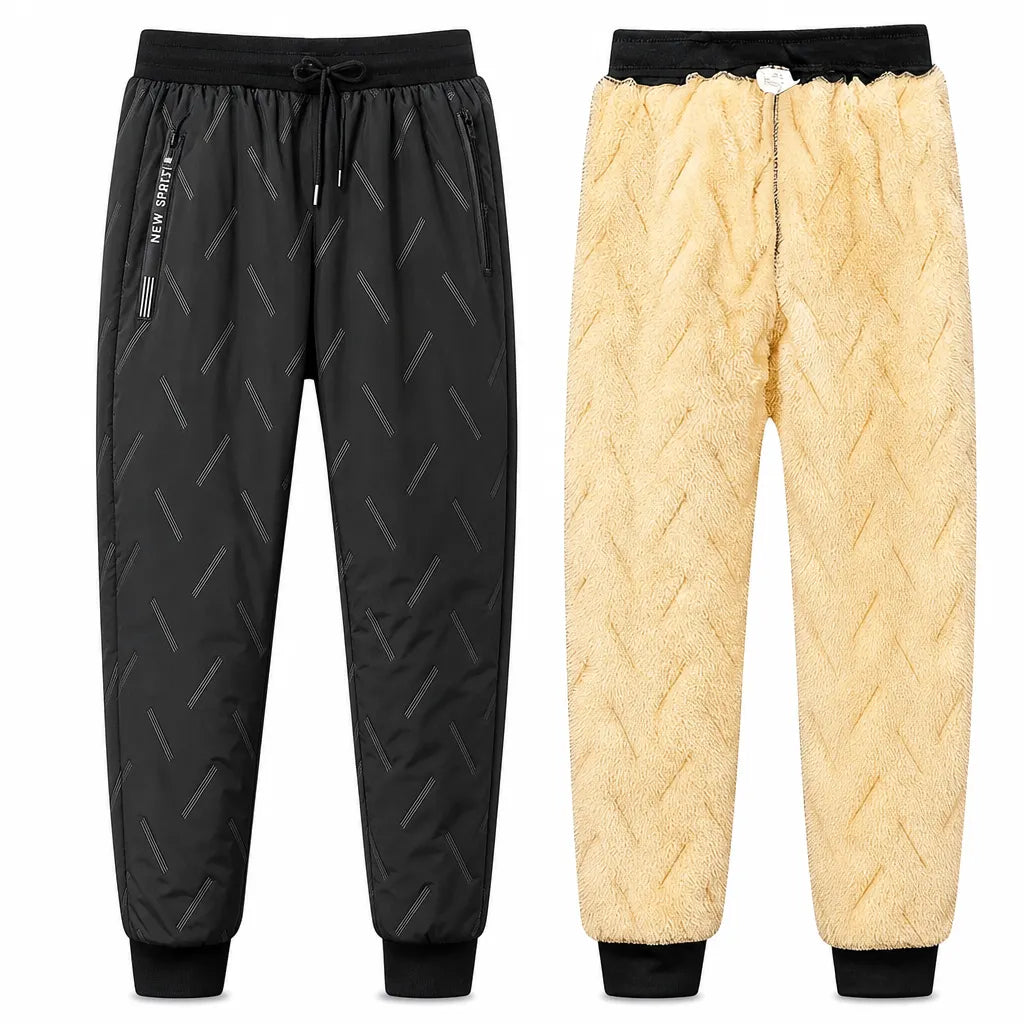 Kervina - Pantalones Deportivos De Corte Holgado Con Forro De Sherpa