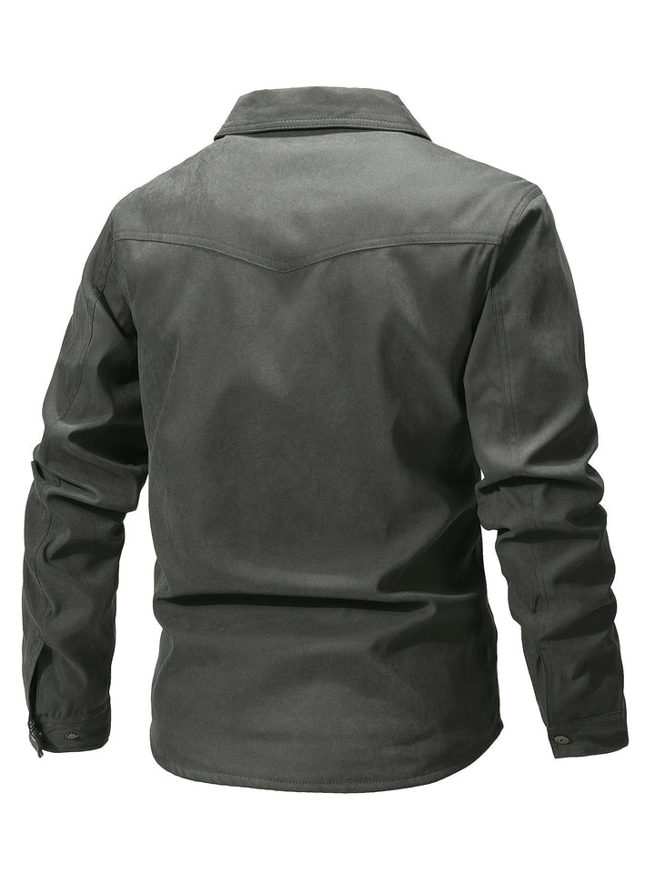 Evrypidis - Chaqueta Cargo Informal De Manga Larga