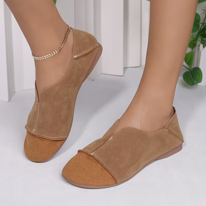 Bethan - Zapatos Planos Flexibles y Plegables Con Puntera Cuadrada