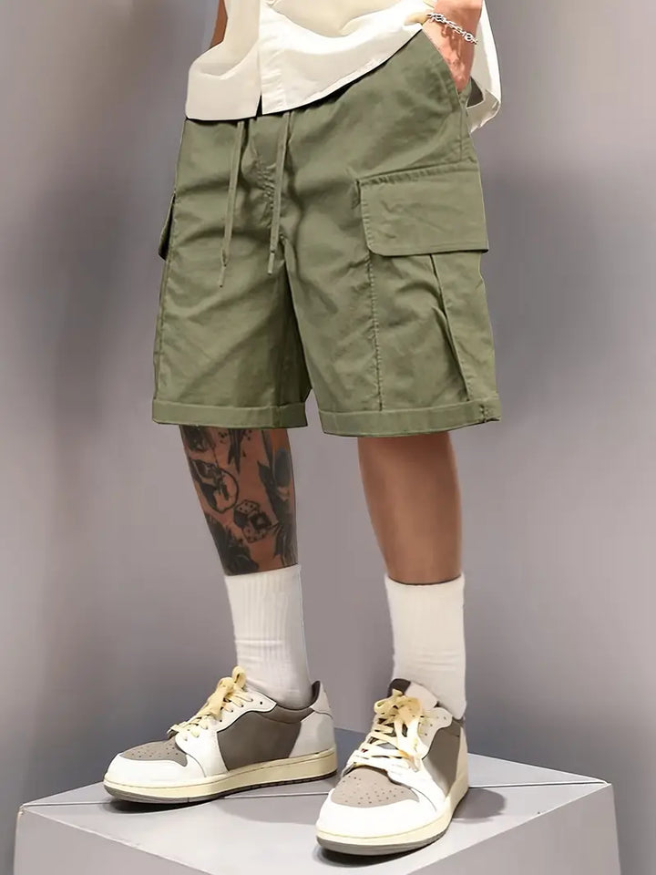Detlev - Pantalones Cortos Elegantes Y Holgados