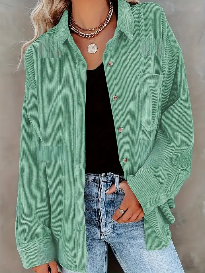 Irmela - Manga Larga Botón Camisa