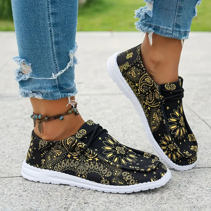 Isavella - Informal Verano Zapatos Con Estampado Floral