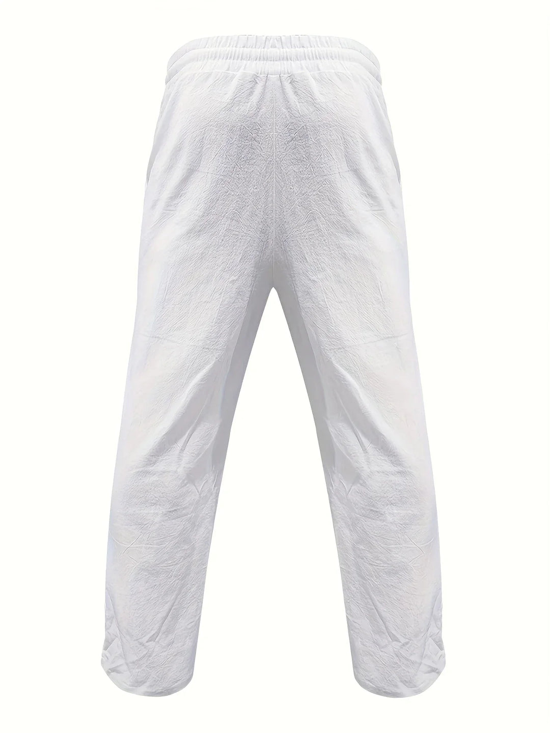 Beslan - Pantalones Elegantes De Pierna Recta Con Botones Dorados