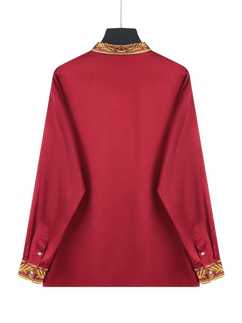 Vygantas - Elegante Camisa de Manga Larga Con Diseño Patchwork