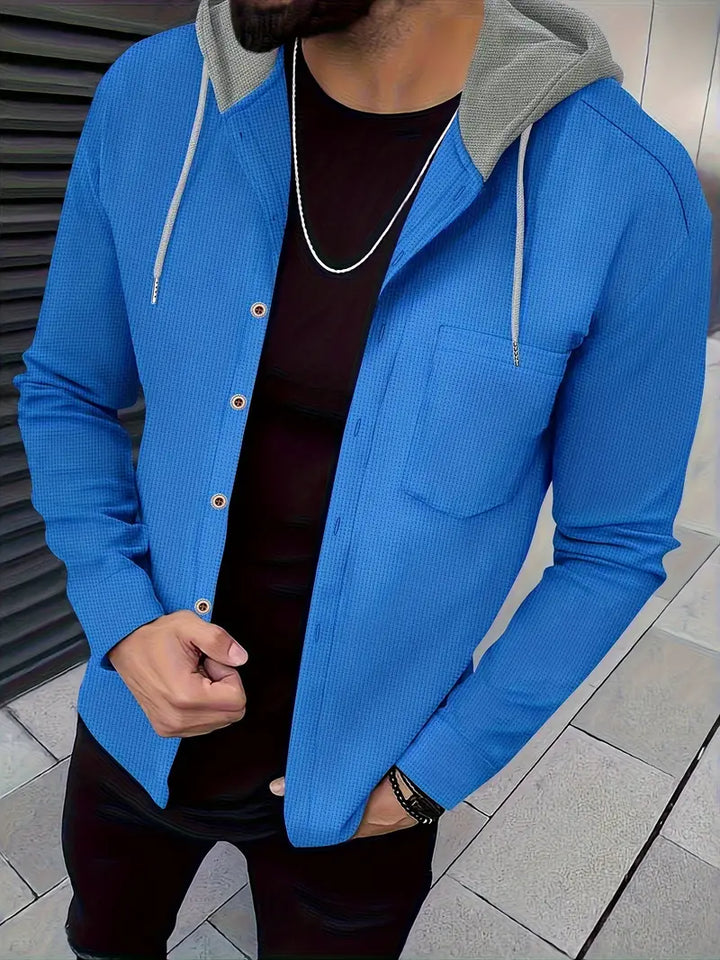 Johnathan - Chaqueta Informal Con Capucha y Bolsillo