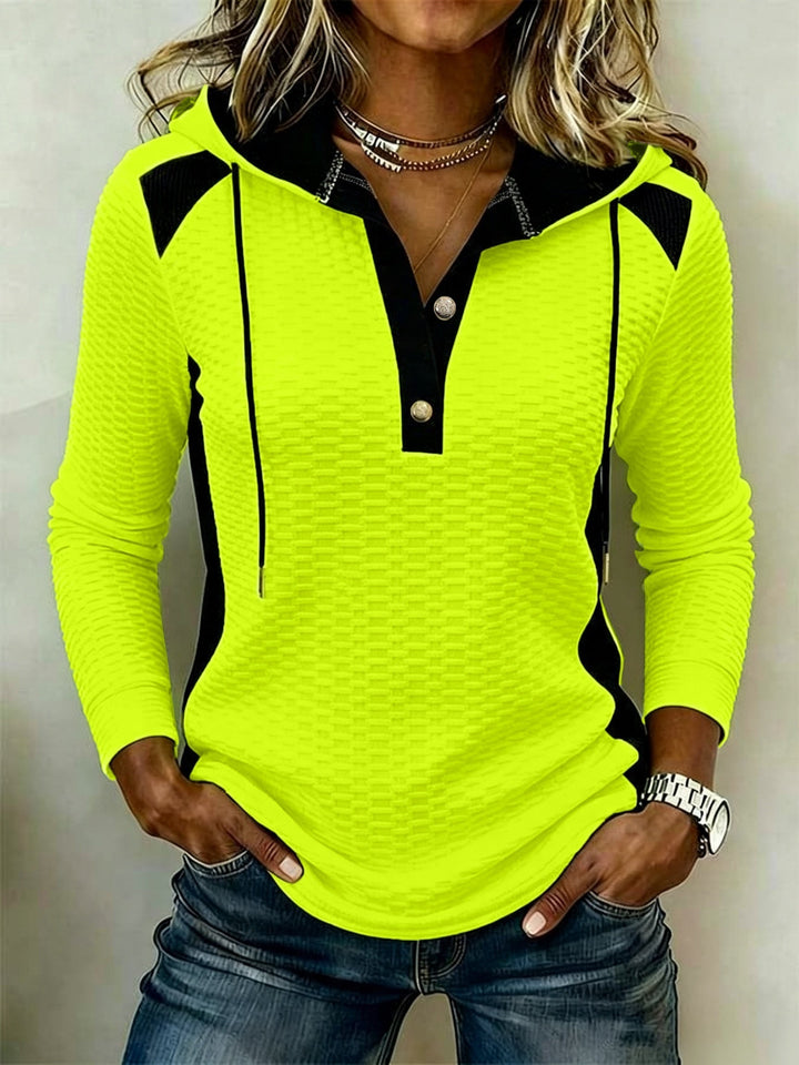 Karine - Sudadera Informal De Manga Larga Con Capucha
