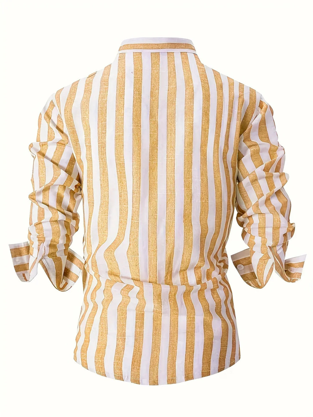 George - Camisa Elegante De Manga Larga a Rayas
