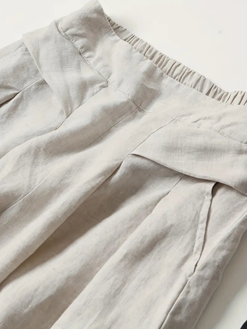 Anina - Pantalón Ancho De Lino