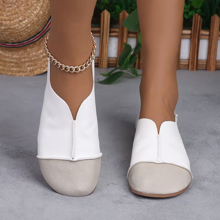 Bethan - Zapatos Planos Flexibles y Plegables Con Puntera Cuadrada