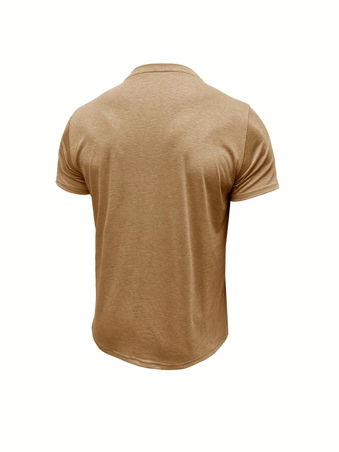 Saxon - Camiseta Elegante De Cuello Redondo Con Bolsillo
