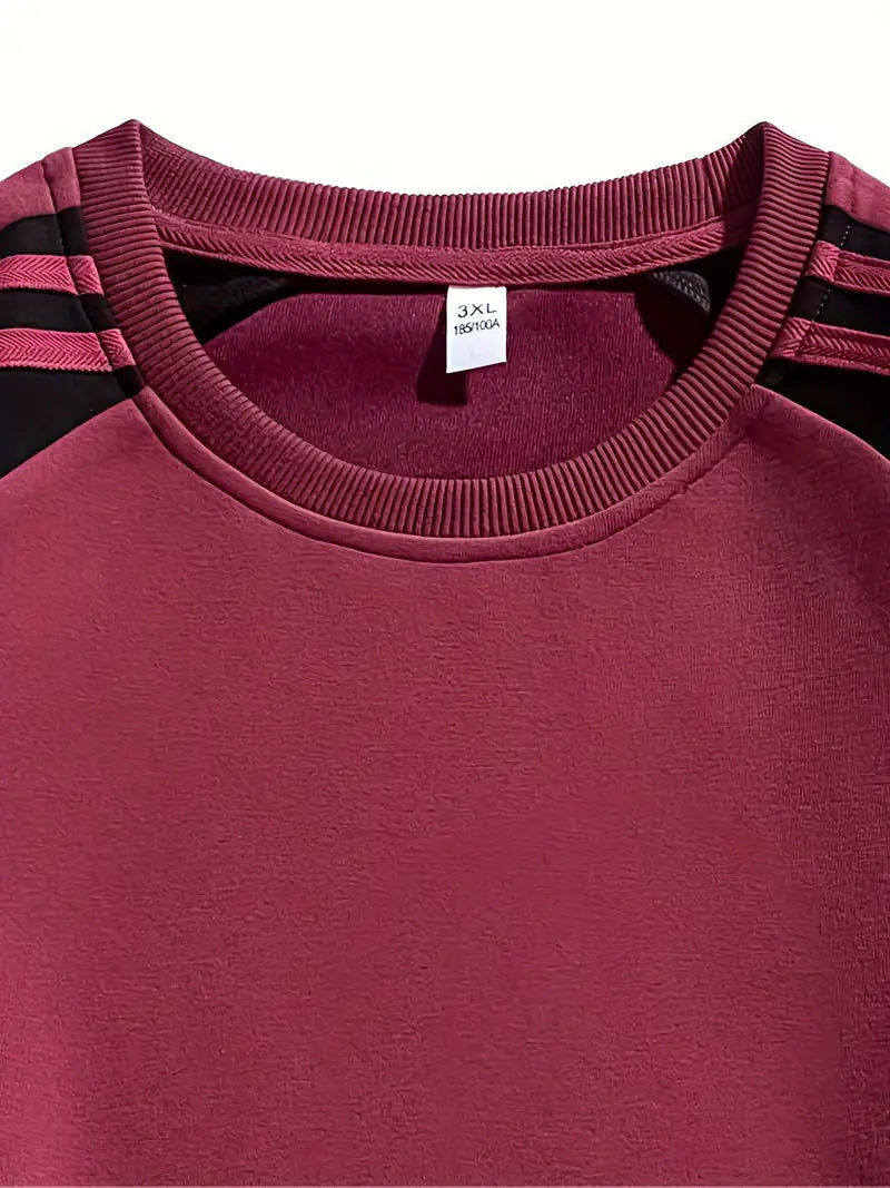 Maddox - Sudadera Con Mangas a Rayas y Cuello Redondo