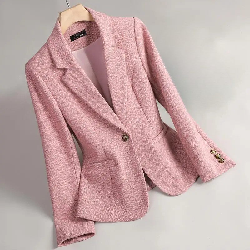 Cesira - Blazer De Tweed Con Diseño En Espiga