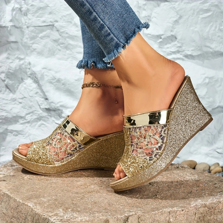 Alexis - Sandalias Elegantes De Tacón Alto Con Encaje