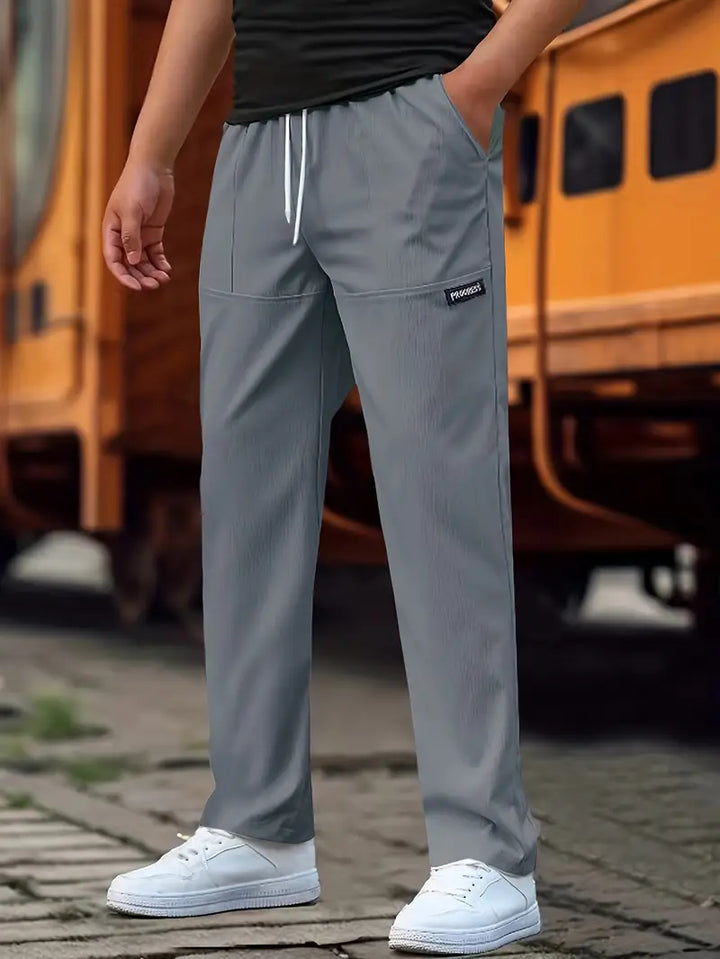 Travys - Pantalones Deportivos Informales Con Bolsillos