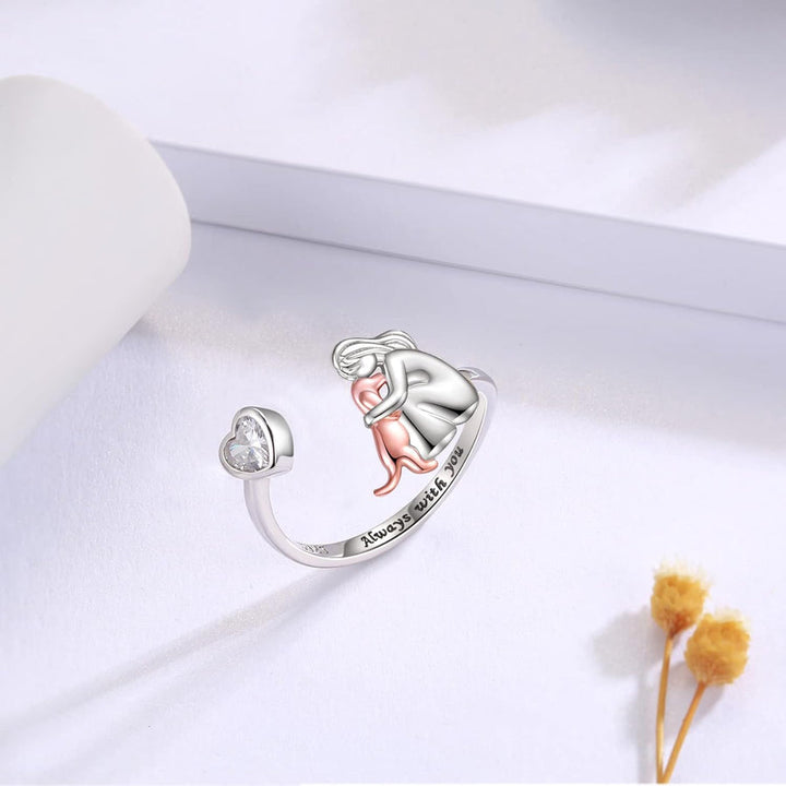 PawRing - Anillo Ajustable de Plata para Perros