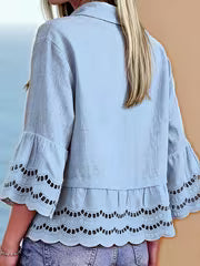 Solenn - Elegante Blusa Con Botones