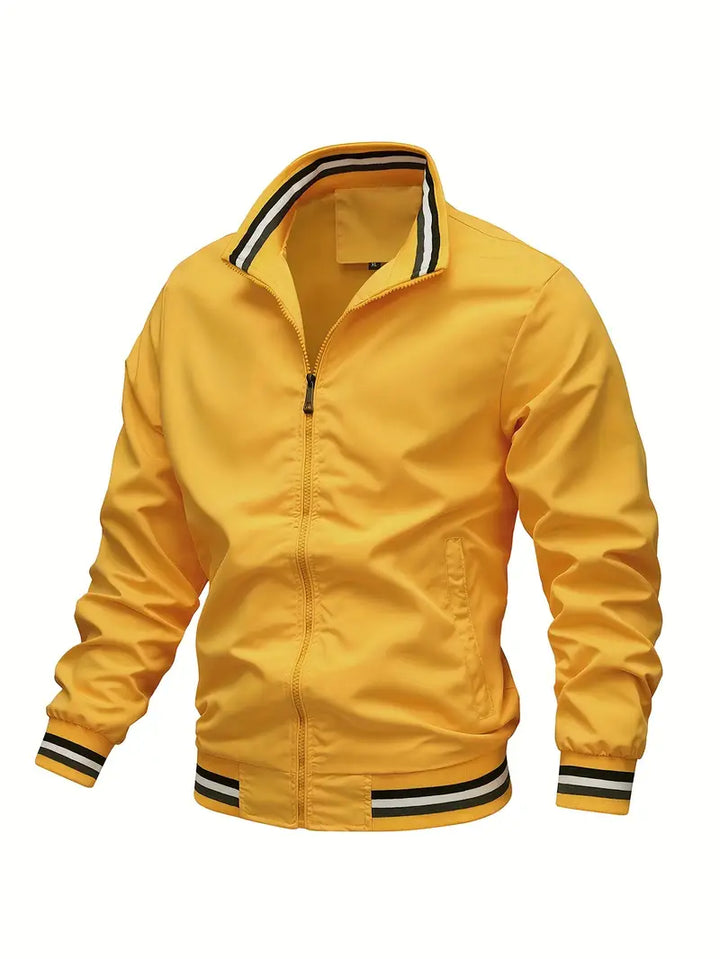 Stanton - Chaqueta Informal Con Cuello Alto Y Cremallera