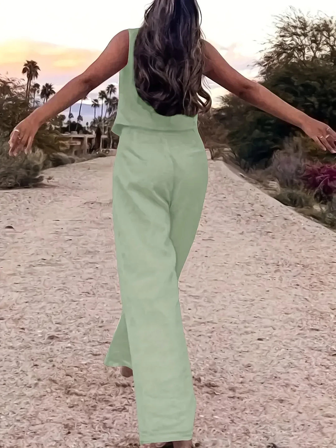 Jorja - Elegante Conjunto De Dos Pezas Sin Mangas