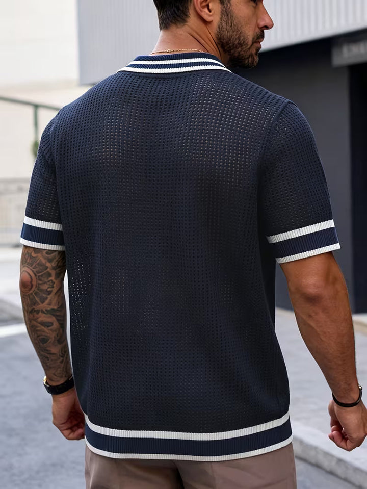 Walt - Camisa De Punto Con Cuello De Solapa