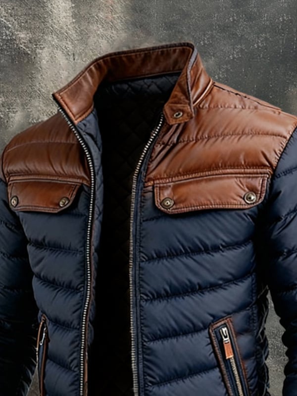 Patrice - Chaqueta De Exterior Con Bloques De Colores Cálidos