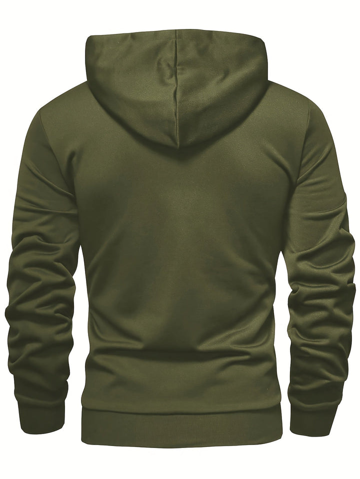 Klod - Sudadera Con Capucha y Botones De Manga Larga Informal
