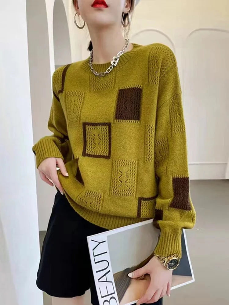Aniska - Jersey De Punto Con Diseño De Bloques