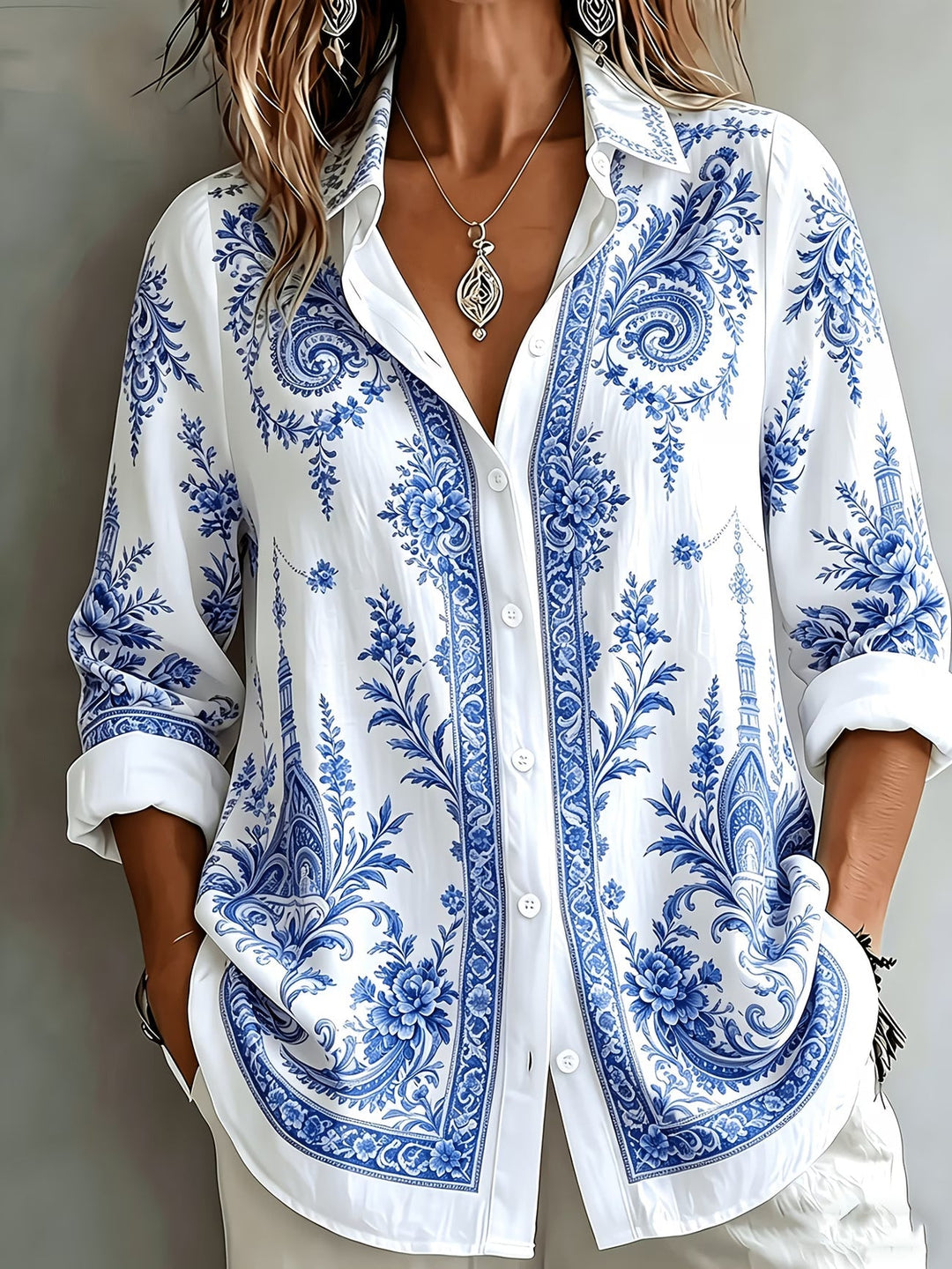 Aldana - Camisa De Manga Larga Con Botones