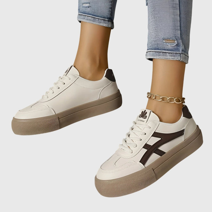 Necdet - Zapatillas Con Cordones y Rayas en Contraste