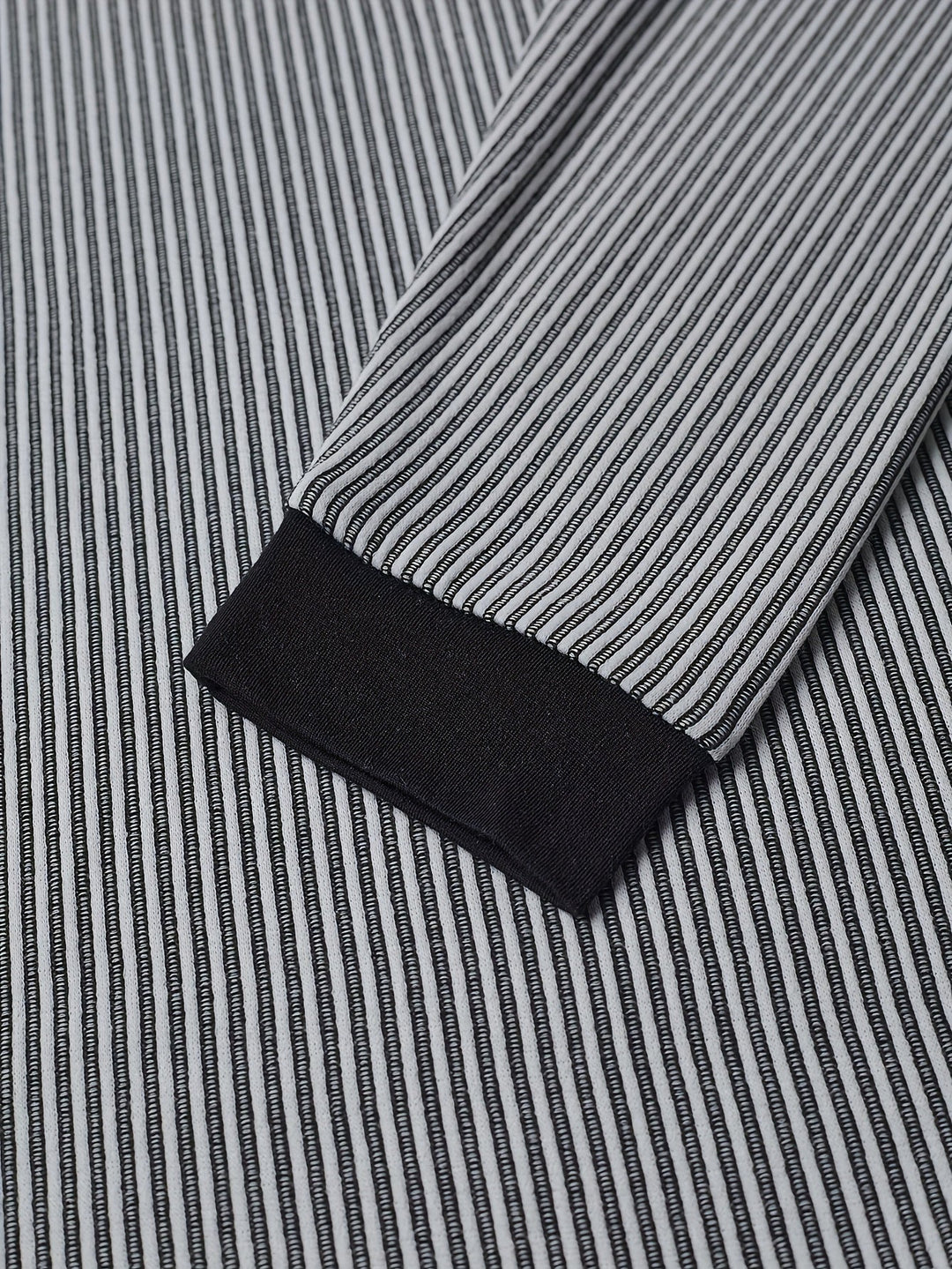 Deegan - Camisa Henley De Manga Larga Con Cuello a Rayas Y Textura