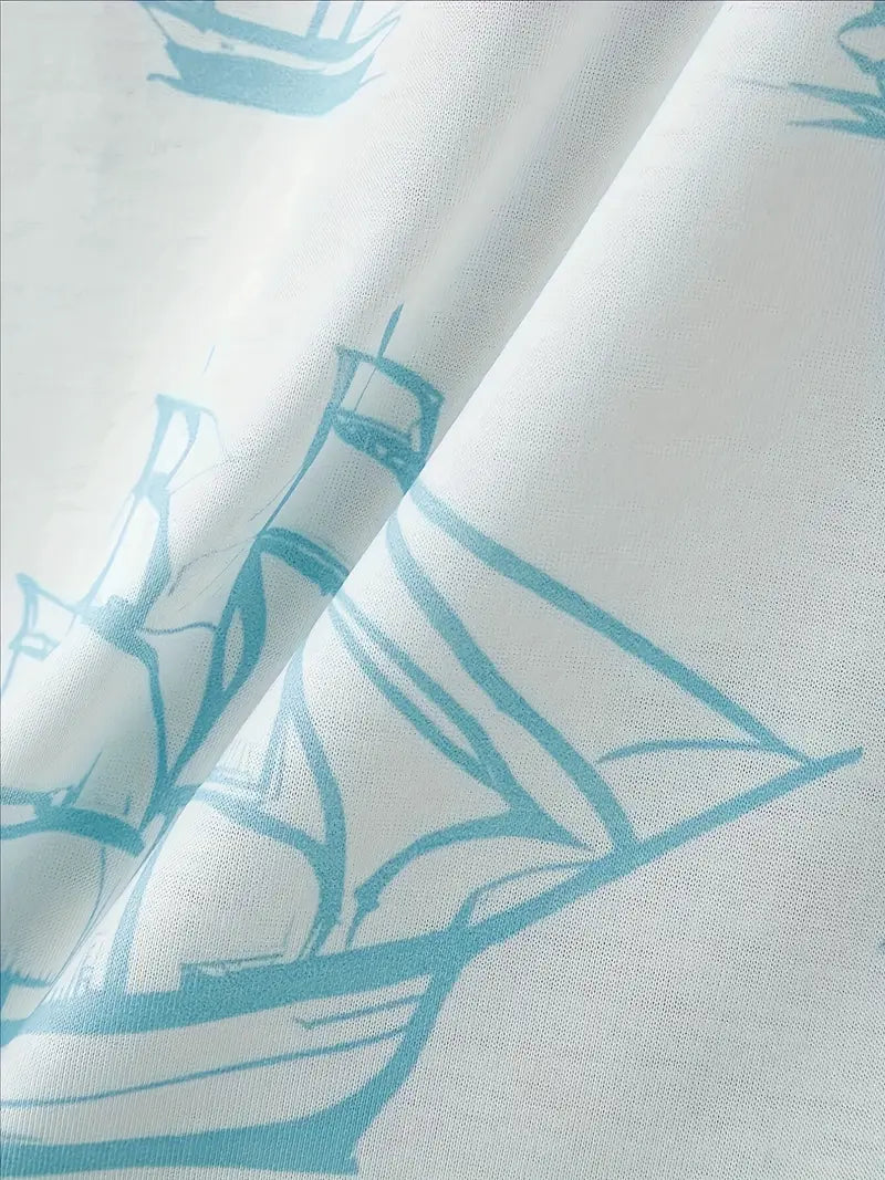 Barea - Elegante Verano Dos Piezas Impreso Set