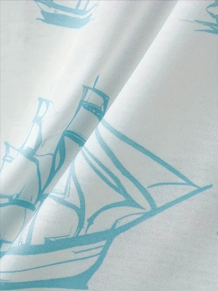Barea - Elegante Verano Dos Piezas Impreso Set