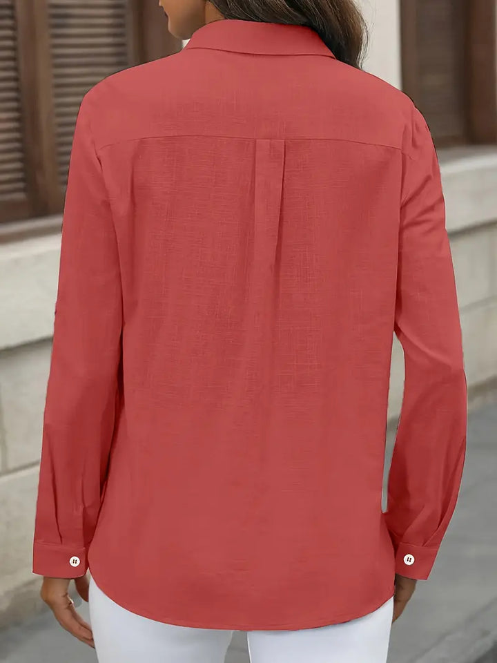 Athena - Camisa De Algodón Con Bolsillos Delanteros