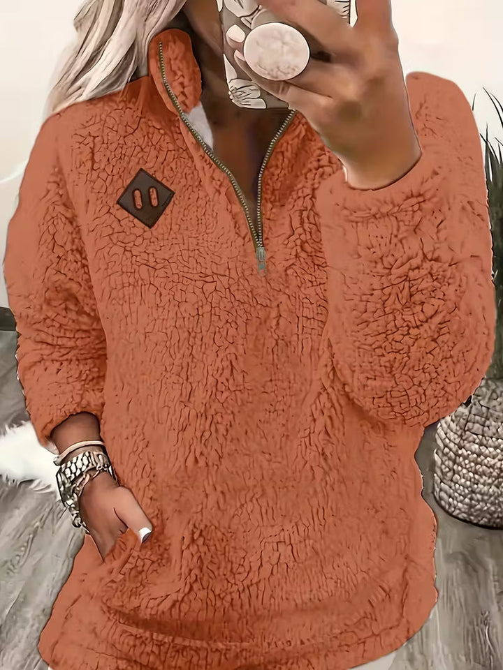 Humera - Elegante Chaqueta Con Cremallera y Manga Larga