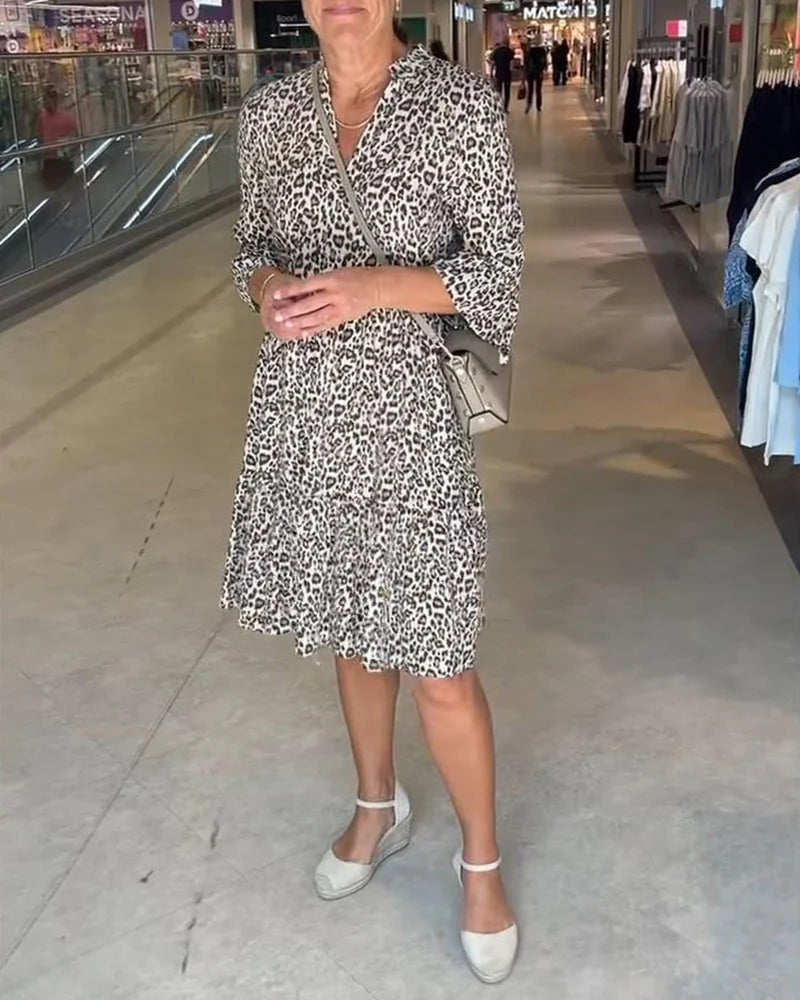 Siobhan - Vestido Con Estampado De Deopardo