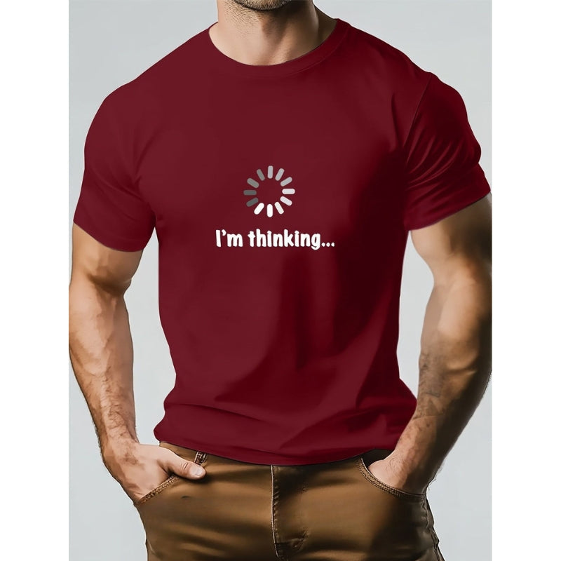 Think – Camiseta De Algodón y Estampada