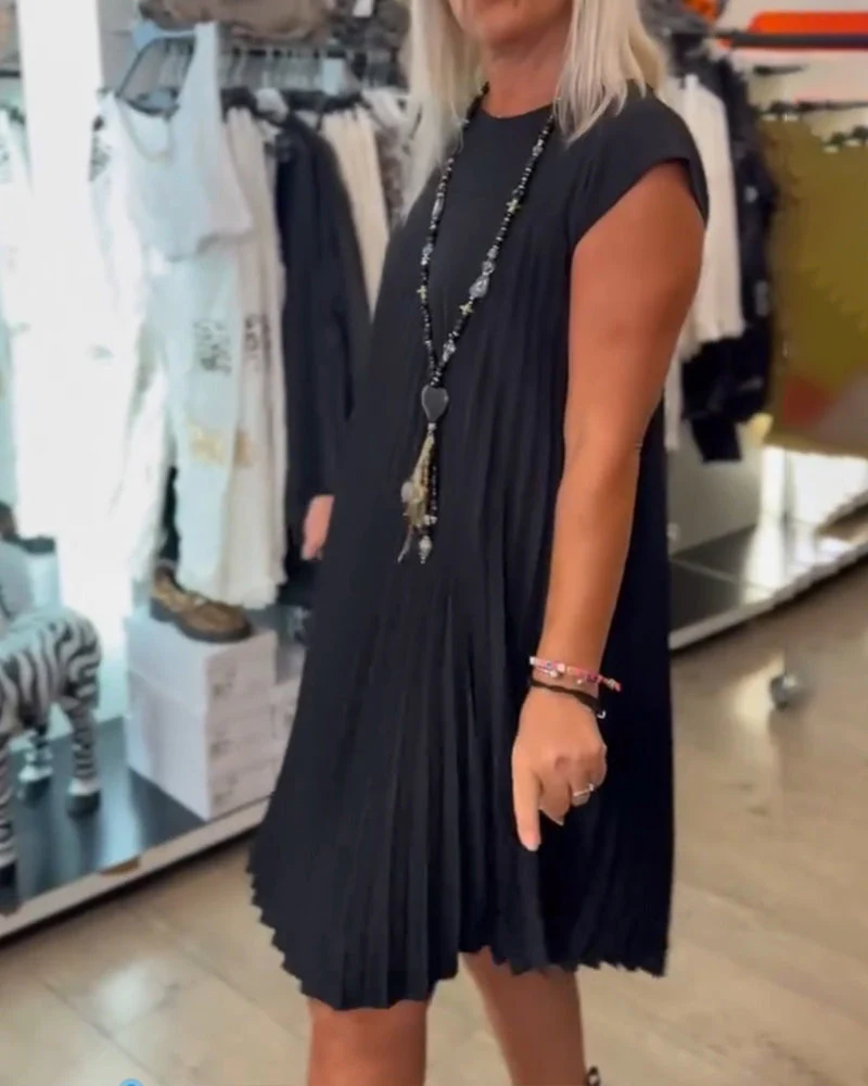 Shihua - Vestido Plisado De Moda