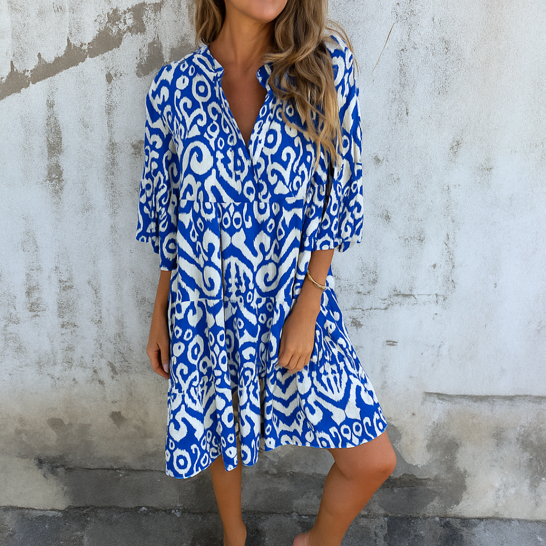 Shaffer - Elegante Vestido Con Cuello En V