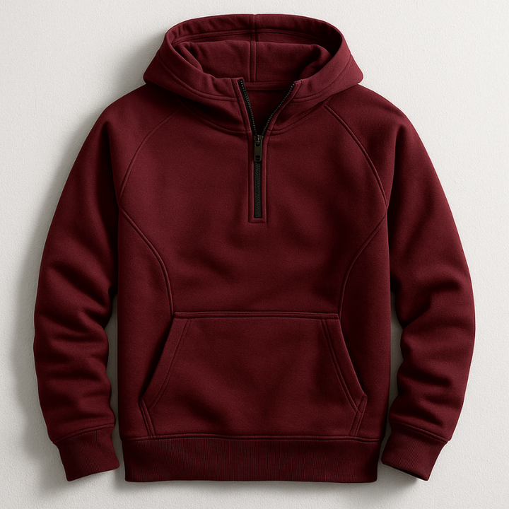 Kennet - Sudadera Con Capucha, Manga Larga Y Cremallera De UN Cuarto