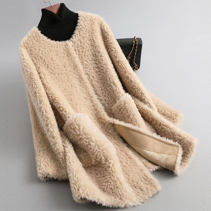 Minette - Elegante Abrigo Teddy De Piel Sintética