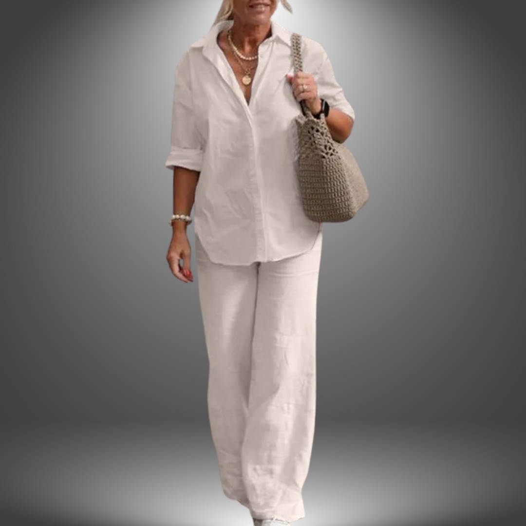 Ismini - Camisa y Pantalón de Algodón Hechos a Mano