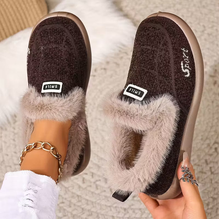 Nolani - Zapatillas De Invierno De Piel Sintética a La Moda